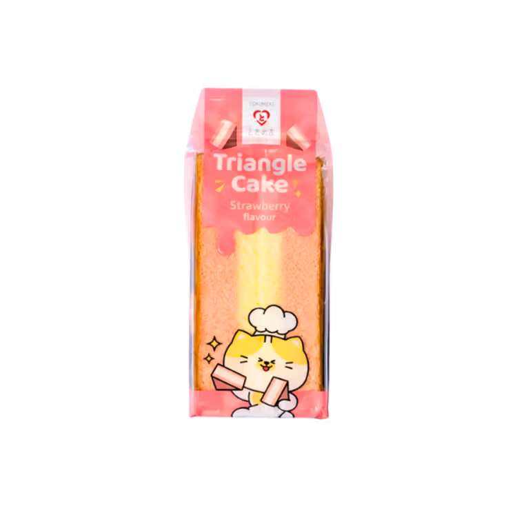 TOKIMEKI Triangle Sponge Cake Strawberry Flavour 90g